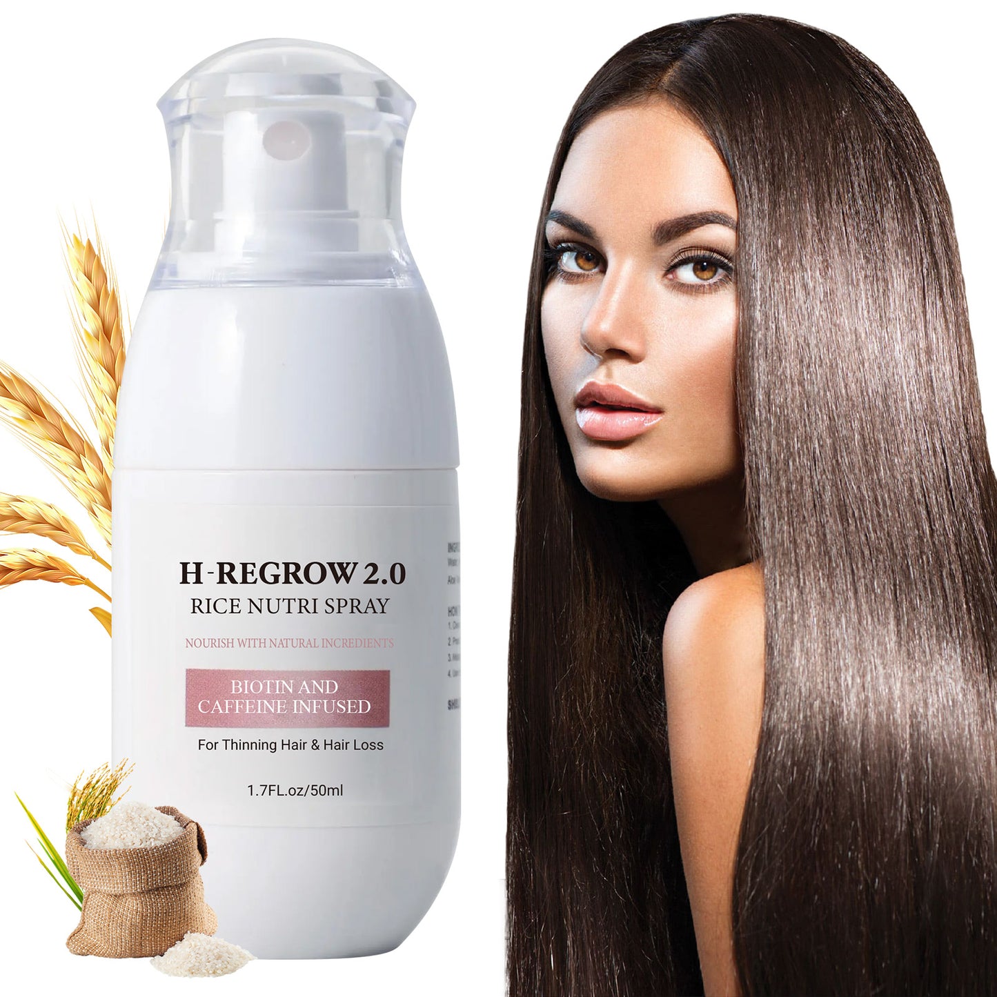 Rice Nutrition Biotin & Caffeine Infused Hair Growth Spray